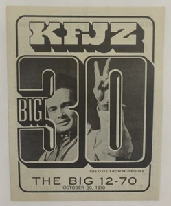 Oct 30 1970 Radio Survey KFJZ Fort Worth Merle Haggard Carpenters James Taylor + - Picture 1 of 2