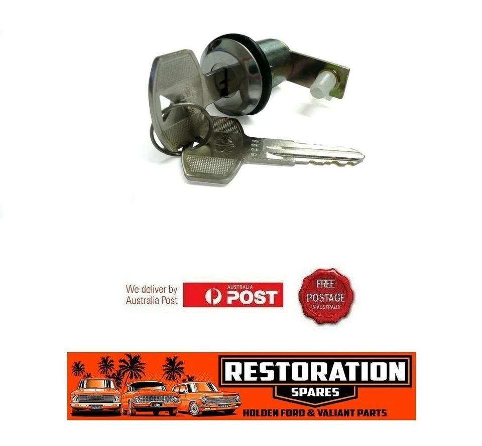 NISSAN DATSUN 120Y BOOT LOCK WITH KEYS - image 1 of 3