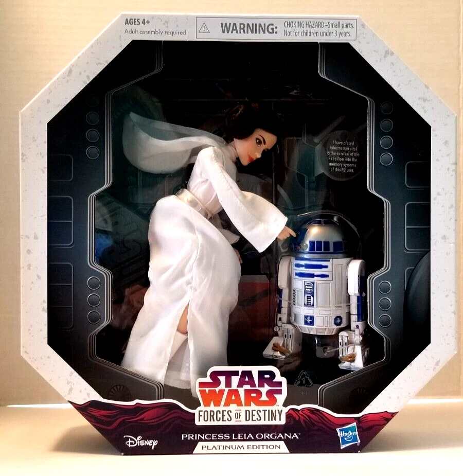 Hasbro HSC2945 Forces of Destiny Princess Leia Organa Platinum Edition Star Wars Figure