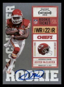 2010 Playoff Contenders #210A Dexter McCluster AU RC/red jsy - Picture 1 of 2