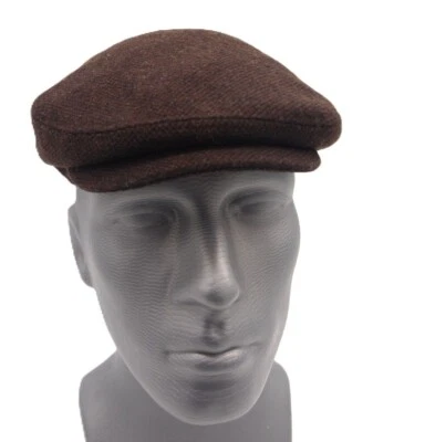 FAUSTMANN Herrenkappe Schiebermütze Herren Flatcap Cap Gatsby Schirmmütze braun klassisch