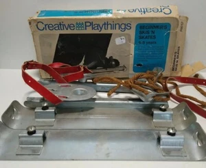 1969 Creative Playthings Beginner's Skis & Skates - Picture 1 of 10
