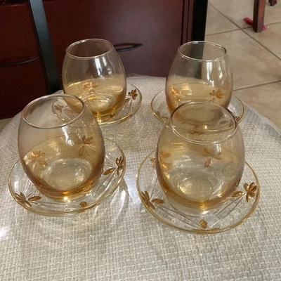 4 土耳其银水晶小玻璃碟或用作茶灯"Pasabahce" — 第 1/4 张图片