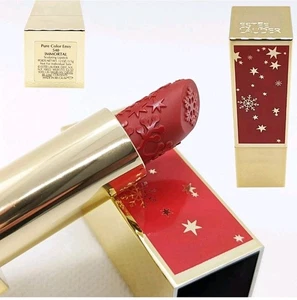 Lápiz labial Estee Lauder edición limitada 540 Immortal tamaño completo diseño navideño - Imagen 1 de 3