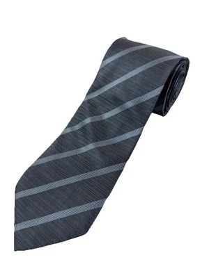 Corbata Giorgio Armani Para Hombre 100% Seda Clásica Italia Diseñador Rayas Repp Corbata Usada en Excelente Condición Foto 1 de 3