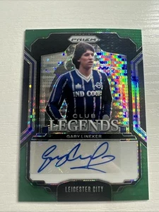 2024-25 Panini Prizm EPL Gary Lineker Parallel Legends Auto Green Pulsar SSP - Picture 1 of 9