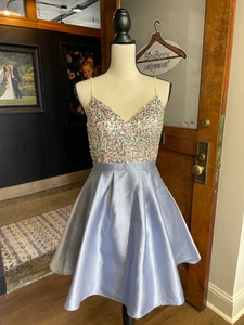 City Studio Sequin and Satin Mini Dress (7) - Picture 1 of 7