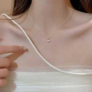 Cat's Eye Necklace 41cm-50cm Circumference Compact Size Copper Material - Picture 1 of 11