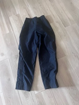 (Q) Pantalones de golf Footjoy Dry Joy negros para mujer pierna a presión lluvia talla pequeña Foto 1 de 4