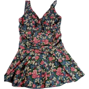 Traje de baño para mujer Marina West nuevo con etiquetas de una pieza estampado floral mediano - Imagen 1 de 19