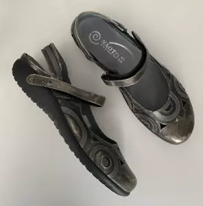 Scarpe Naot Rongo Slingback Mary Jane in pelle oro metallizzato taglia 40/9 US NUOVE - Foto 1 di 6