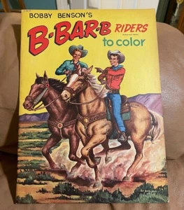 Riesiges Bobby Benson’s B-Bar-B Riders autorisierte Ausgabe Malbuch unbenutzt Vintage - Bild 1 von 4