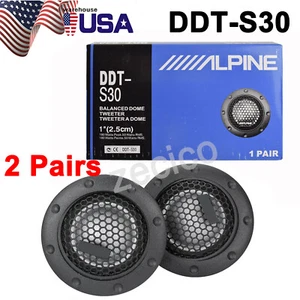 Tweeter Auto Alpine DDT-S30 Tweeter a Cupola Bilanciato 1" (2,5cm) 360 Watt - 1 Paio - Foto 1 di 16