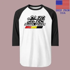 MUGEN Power Racing Men's Raglan Black Size S-2XL - Picture 1 of 1