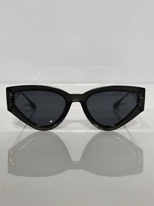 Dior CatStyleDior1 KB7 Shiny Gray Acetate Cateye Woman Sunglasses 53mm - Picture 1 of 6