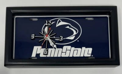 Penn State PSU Nittany Lion License Plate Wall Clock - Image 1 of 4