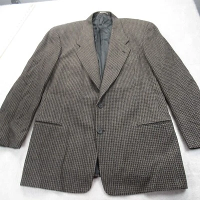 Blazer Giorgio Armani Mezcla Lana Cachemira Para Hombre 41 Largo Marrón 2 Botones Sin Ventilación Foto 1 de 4