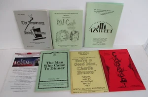 Lot of 7 Playbills from Dutchess County NY Productions, 1980s-90s - Picture 1 of 2