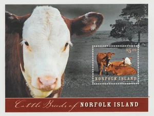 Norfolk Island #974 - Cattle Breed of Norfolk Island souvenir sheet (2009) - Picture 1 of 2