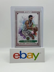2024 Topps Motif Jayson Tatum Pyrrol Scarlet #'d 5/5 100 Boston Celtics - Picture 1 of 4