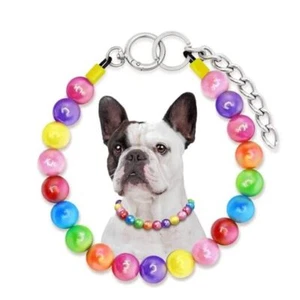Elegant Dog Necklace for Dogs - 12+4 inches vibrant colors Beads Necklace - Picture 1 of 7