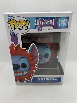 Funko Pop Vinyl Disney Stitch as Simba Costume 1461 NEW UK Lion King - Image 1 of 4