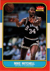 1986-87 Fleer Basketball #74 Mike Mitchell Base Rookie Card - Picture 1 of 2