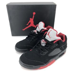 Nike Air Jordan 5 Retro Low Alternate 90 Black/Gym Red/Mtlc Hmtt