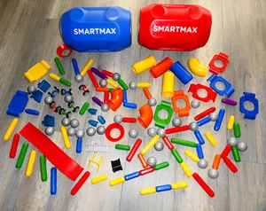 SmartMax Magnete XXL Mega Set 121 Teile in Barrel Box Case blau rot Autos Rampe - Bild 1 von 1