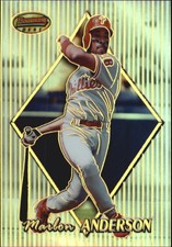 1999 (PHILLIES) Bowman's Best Refractors #104 Marlon Anderson /400