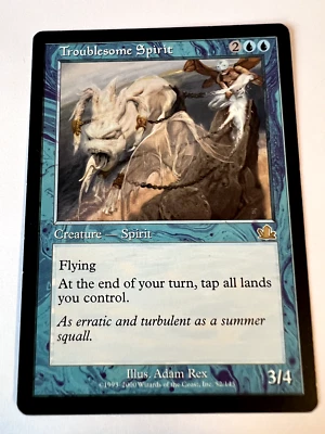 MTG Magic The Gathering Prophecy Troublesome Spirit Rare LP - Image 1 of 2
