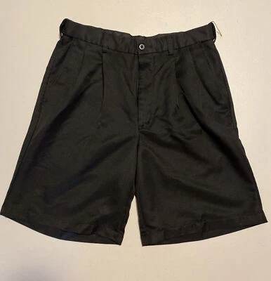 SAVANE Golf Shorts Size 32 Solid Black Athletic Comfort Men's Size 32 - Imagem 1 de 4