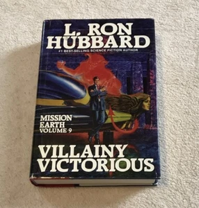 L Ron Hubbard Mission Earth #9 Villainy Victorious First Edition 1987 HC/DJ - Picture 1 of 5