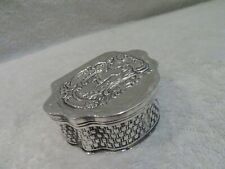 Charming dutch 934 embossed silver snuff box 1872  basketry effect m34