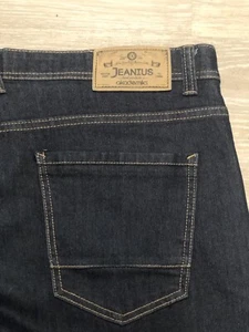 Akademiks Jeanius Jeans Mens Size 40x34 Navy Blue Denim Baggy Skater Hip Hop Y2K - Picture 1 of 6