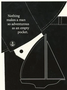 Nada hace a un hombre tan aventurero como un bolsillo vacío, Victor Hugo --POSTAL - Imagen 1 de 2