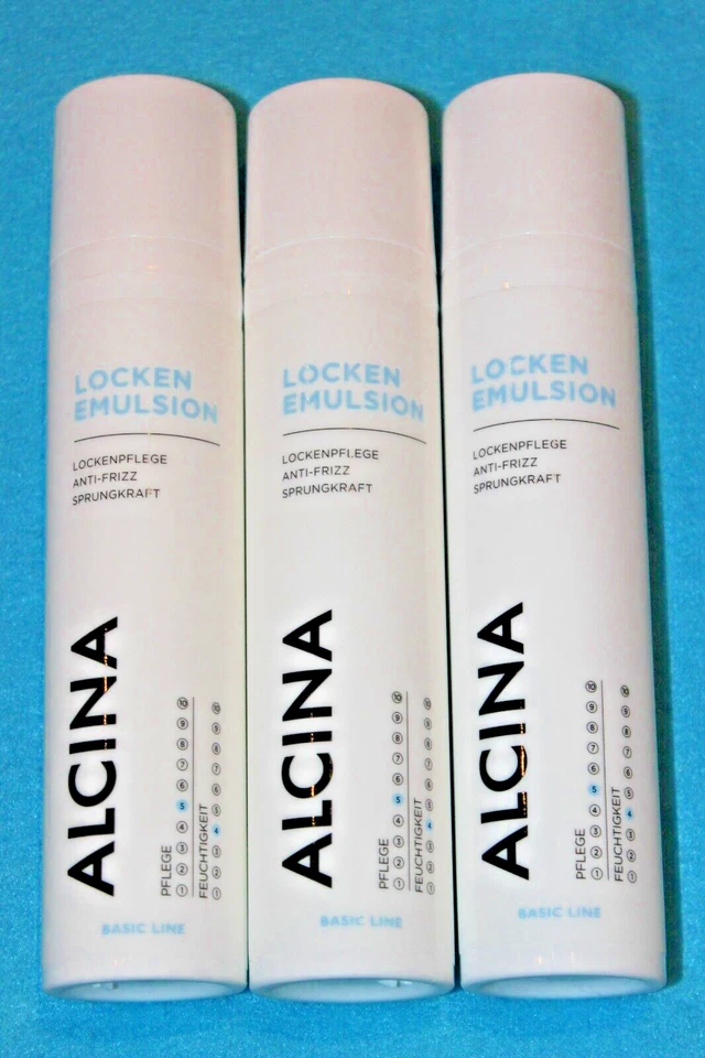 3x100ml ALCINA "LOCKEN-EMULSION" LEAVE-IN & FEUCHTIGKEIT & SPRUNGKRAFT - Bild 1 von 1