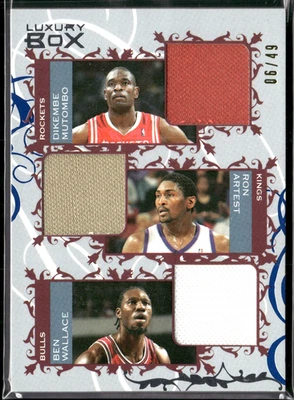 MUTOMBO/WALLACE/ARTEST 2006-07 Topps Luxury Box Courtside Relic Game Worn /49 - Image 1 of 2