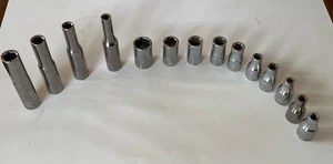 Juego de enchufes métricos profundos y poco profundos Craftsman 1/4" Drive 14 piezas 6Pt ver descripción - Imagen 1 de 5