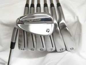 Used LH TaylorMade P-790 Iron Set 4-PW KBS Tour 120 Stiff Flex Steel Shafts P790 - Picture 1 of 8