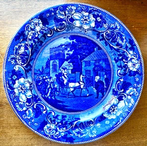Antiker 1820er Clews Staffordshire Dr. Syntax Teller in Besitz genommen... 10,5 Zoll sehr guter Zustand - Bild 1 von 5