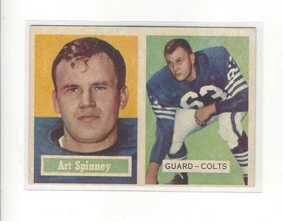 1957 Topps #17 Art Spinney Colts - EX-MT - Image 1 of 2