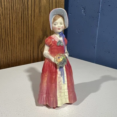 Royal Doulton “Diana”  The Flower Girl Figurine Red HN 1986 5.75” - Image 1 of 4