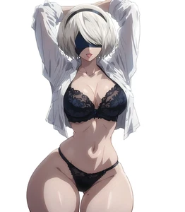 2B Nier Automata Waifu Sticker 6" Anime Car Decal Weatherproof - Picture 1 of 1