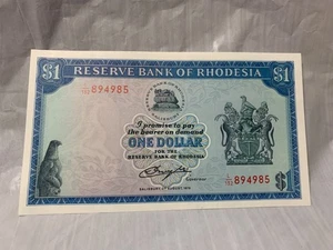 1979 Rhodesia 1 Dollar Banknote - Picture 1 of 6
