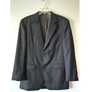 Giacca tuta Ralph Lauren a righe grigio antracite cappotto sportivo 38R $495 prezzo consigliato - Foto 1 di 9