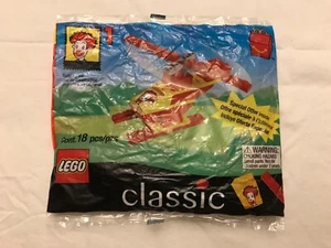 McDonalds Happy Meal Toy Lego Classic #1 Helicopter 18 Pcs Vintage 1999 New - Picture 1 of 2