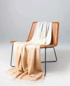 Nuovo senza etichette $1.700 JOHNSTONS OF ELGIN Ombre 100% Cashmere Lancio 75"x55" Scozia - Foto 1 di 12