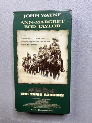The Train Robbers Ann-Margaret Rod Taylor Western VHS Used (USA) movie FREE SHIP - Image 1 of 4