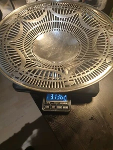 ANTIQUE GEORGE SOLID SILVER fruit dish 313 grams Birmingham - Picture 1 of 5